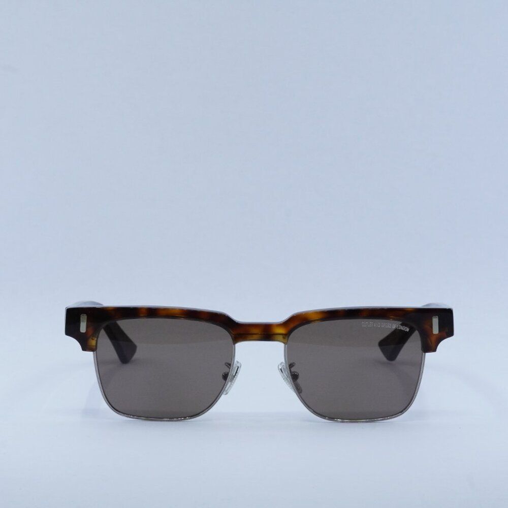 🕶️ New Cutler and Gross CG1332S 002 Sunglasses -Dark Turtle Frame, Brown Lenses - Picture 2 of 10